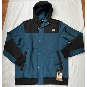 The North Face Men's Highrail Fleece Jacket Relaxed Fit Midnight Petrol Size S